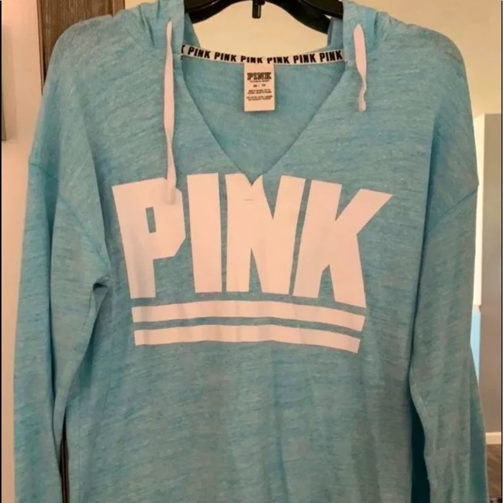 VS PINK Lightweight V-Neck Hoodie
